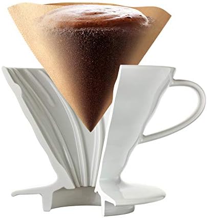 Hario - Cafetière et filtres - XVDD-3012W Blanc - Unique
