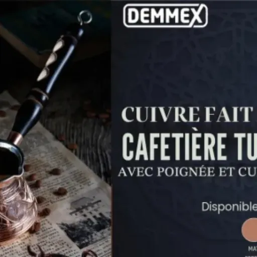 Test DEMMEX Cafetière Turque 270 ml : un vrai cezve en cuivre épais qui fait le job