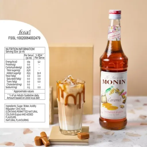 Test Monin Sirop Caramel 70 cl : le classique pour cafés gourmands à la maison
