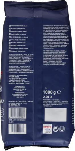 1Kg de Caf� en grains Noir 1 kg (Lot de 1)