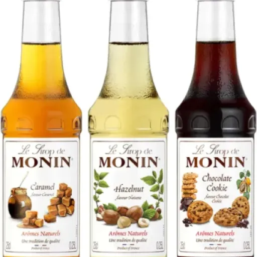 Test Coffret Sirop MONIN Café (Noisette/Caramel/Chocolat Cookie) : le raccourci simple pour des cafés façon coffee shop à la maison