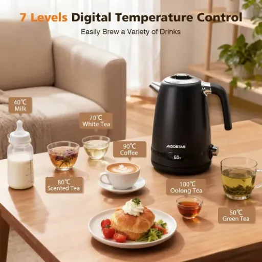 Test Aigostar Loki : la bouilloire inox réglable qui fait le job sans chichi