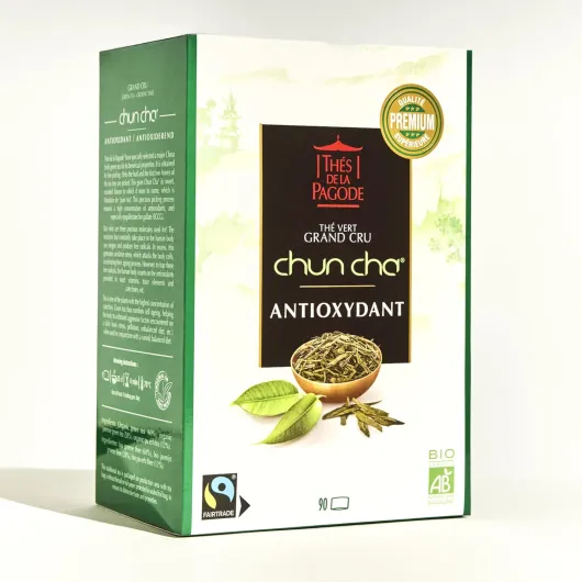 Thé chun cha équitable - Thé vert grand cru - 90 infusettes