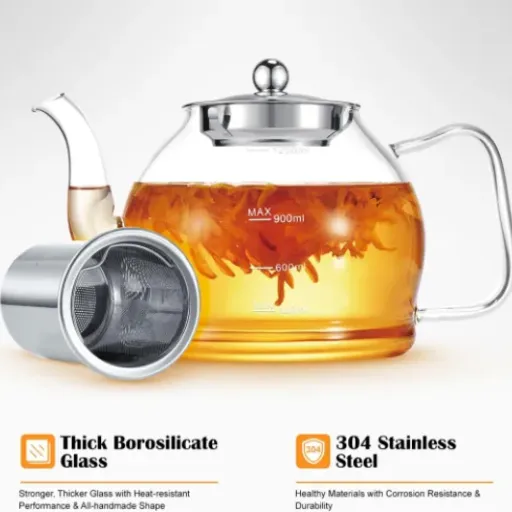 Test Théière STNTUS 1200 ml : la bouilloire en verre qui fait le job sans chichi