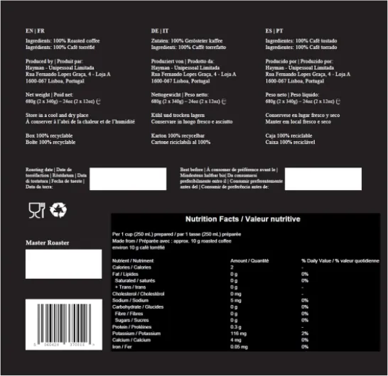 Hayman, 100% Café Kamwangi AA Kirinyaga du Kenya, En grains, 454g - Torréfaction moyenne, Bel coffret Kamwangi AA Kirinyaga du Kenya 454 g (Lot de 1)