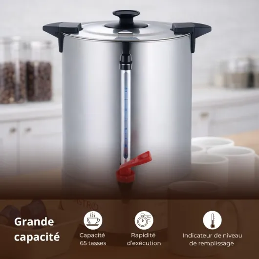 Percolateur à Café 7L - 65 Tasses - Filtre Inox Permanent